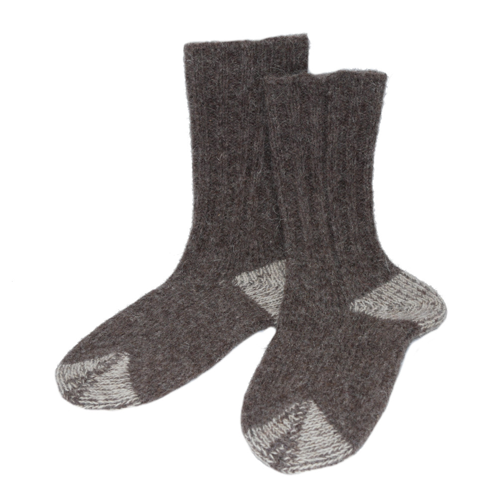 Knitted Woollen Socks &quot;Ennstal&quot; (Brown)