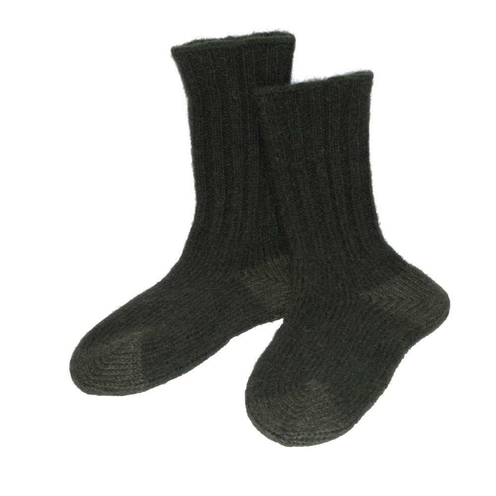Knitted Woollen Socks &quot;Ennstal&quot; (Green)