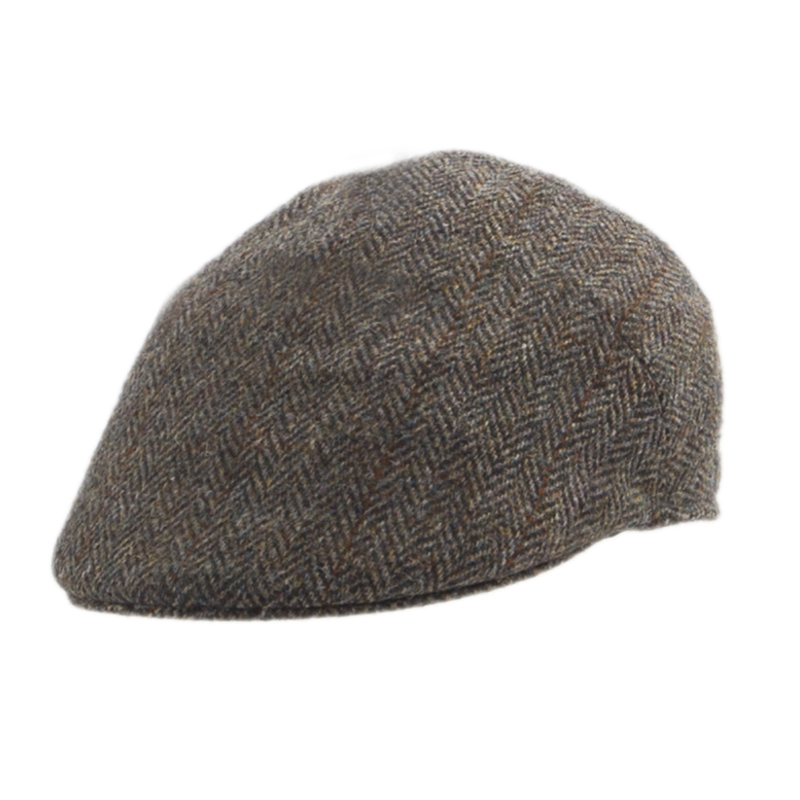 Flatcap Harris Tweed, oliv