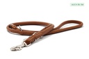 Leather Leash Round Stitched
