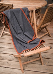 Loden Blanket with Piping