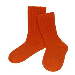 Knitted Woollen Socks &quot;Ennstal&quot; (Orange)